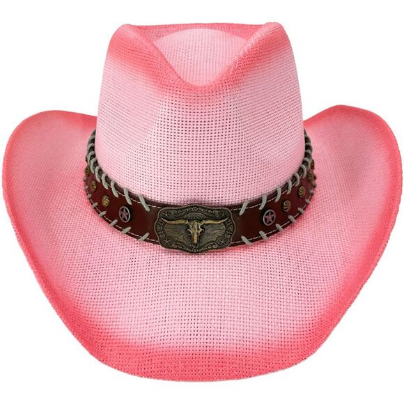 6443 Straw Cowboy Hat Men Cowgirl Hats Women Sun Sombreros Vagueros main image 7